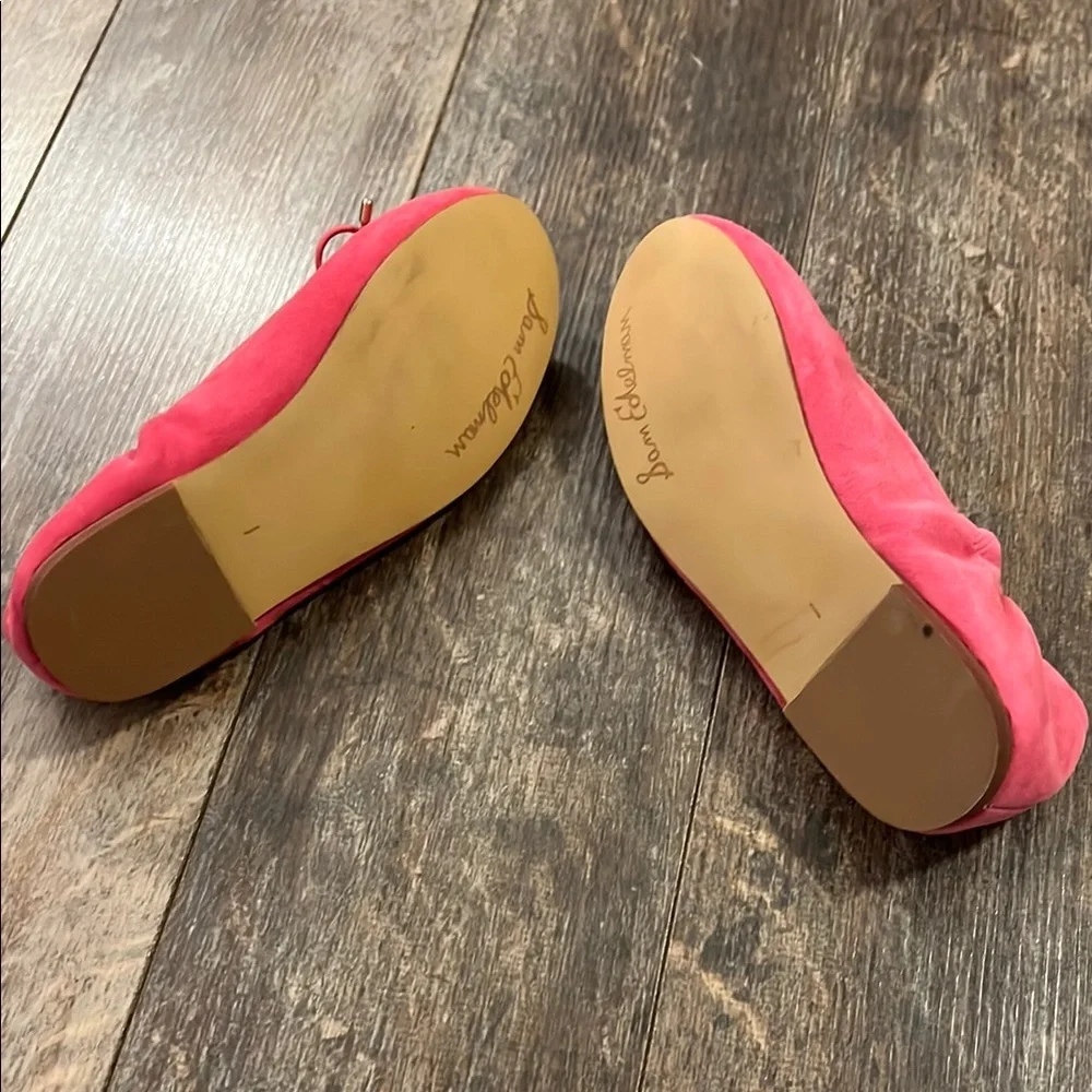 Sam Edelman Pink Suede Ballet Flats